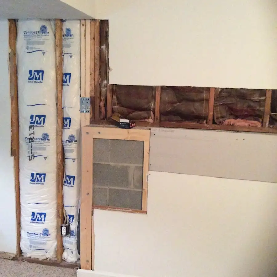 Wall insulation replacement during Contents Cleaning & Restoration in Chili